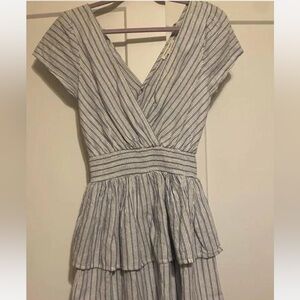 American Eagle Outfitters Blue and White Striped Dress